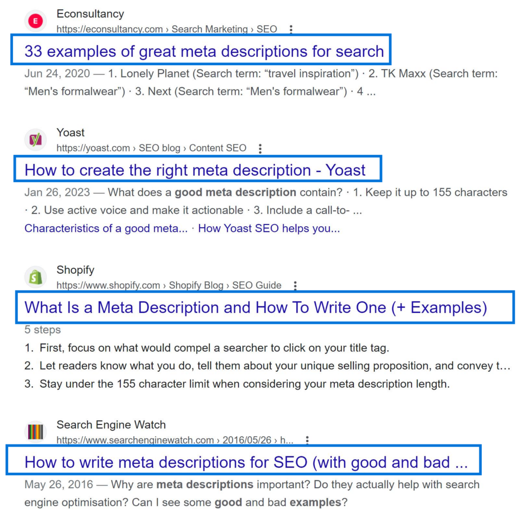 Examples of Good Blog Titles