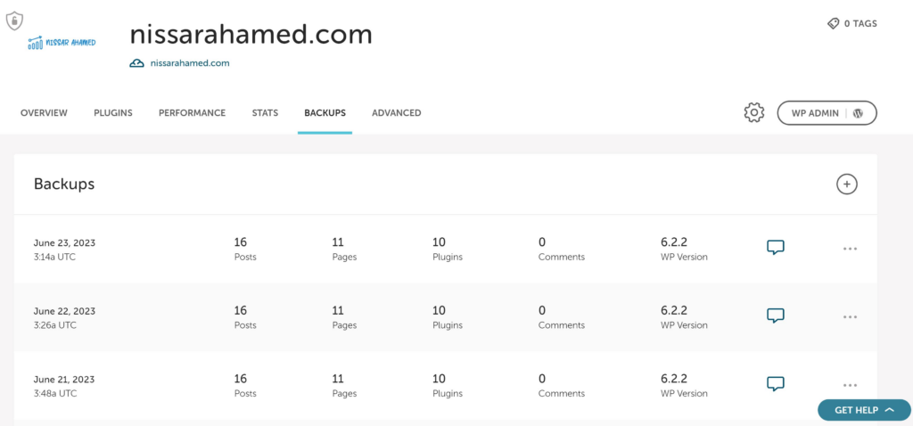 Examples of Backup on Flywheel